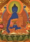 Medicine Buddha Thangka - Art Of Tibet