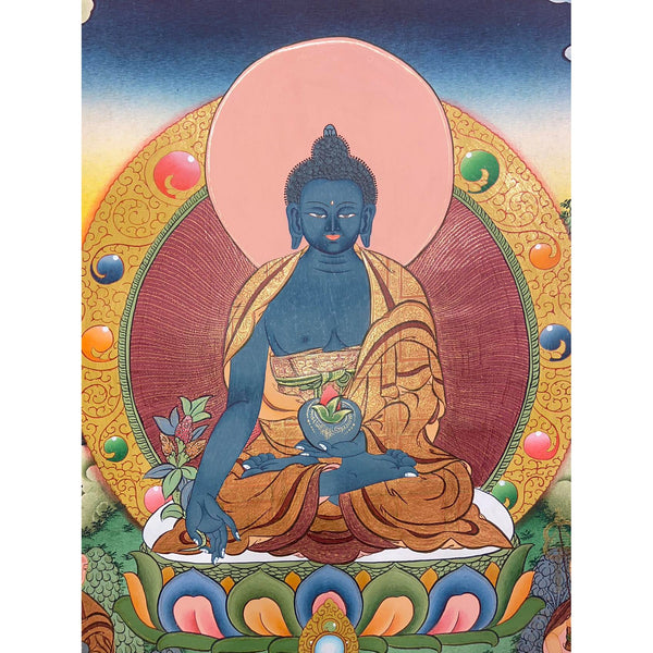 Medicine Buddha Thangka - Art Of Tibet