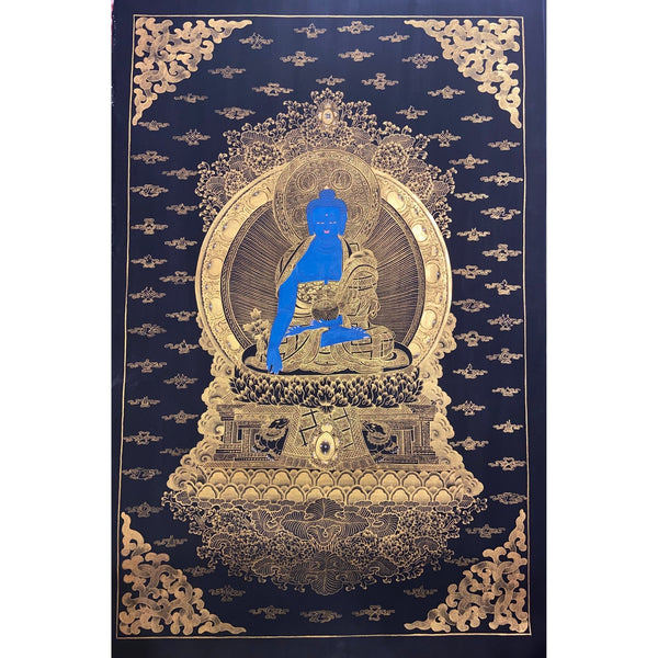 Medicine Buddha Thangka - Art Of Tibet