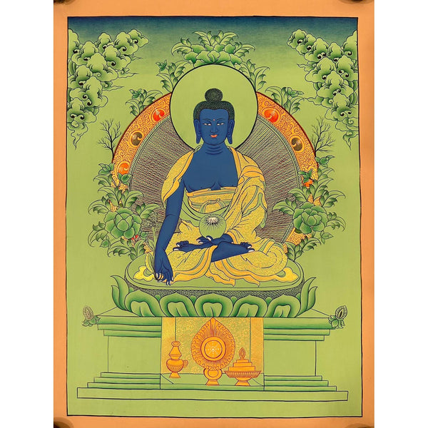 Medicine Buddha Thangka - Art Of Tibet