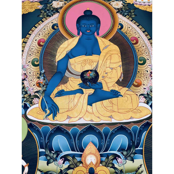 Medicine Buddha Thangka - Art Of Tibet