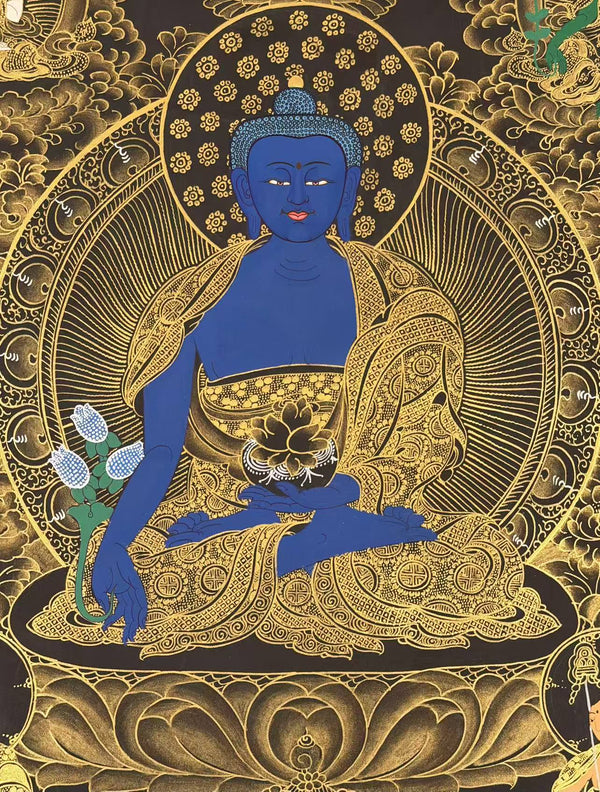 Medicine Buddha Thangka - Art Of Tibet