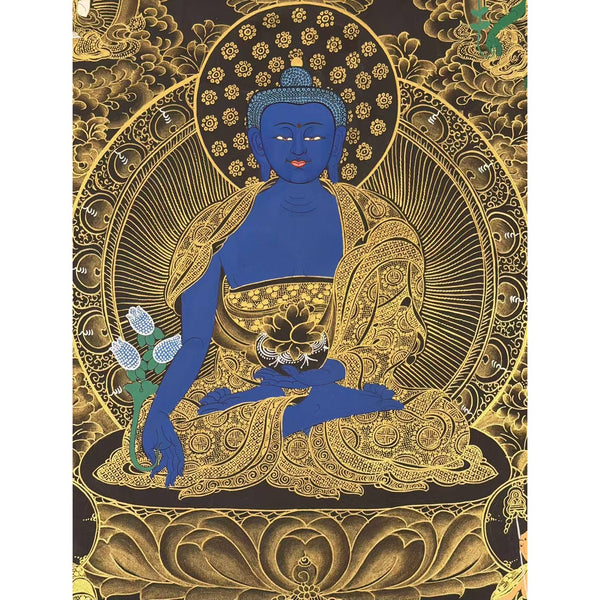 Medicine Buddha Thangka - Art Of Tibet