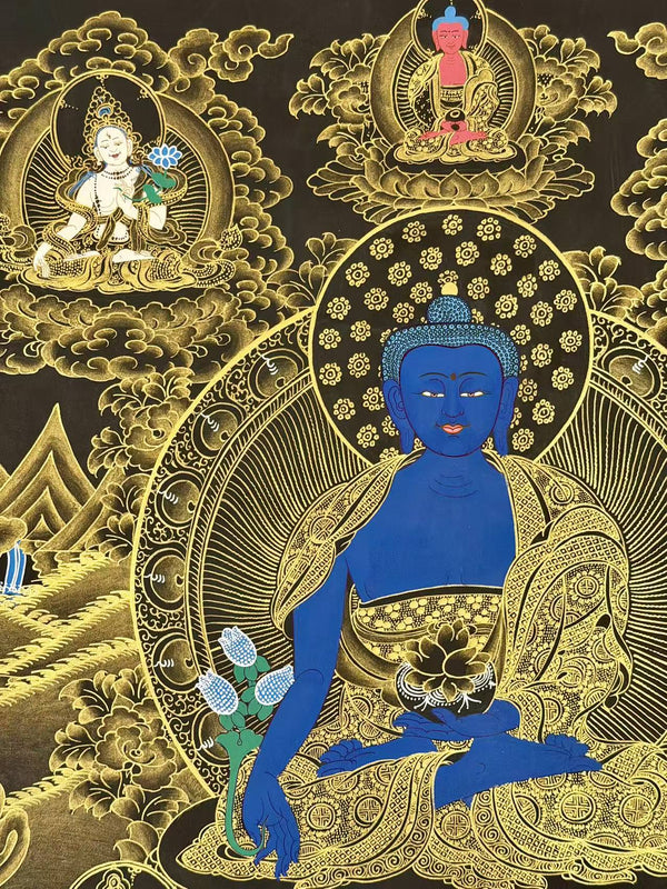 Medicine Buddha Thangka - Art Of Tibet