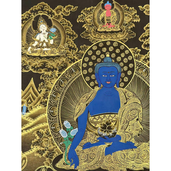 Medicine Buddha Thangka - Art Of Tibet