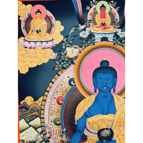 Medicine Buddha Thangka - Art Of Tibet