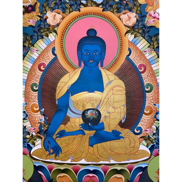 Medicine Buddha Thangka - Art Of Tibet