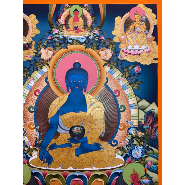 Medicine Buddha Thangka - Art Of Tibet