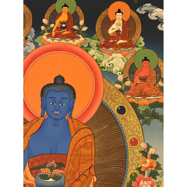 Medicine Buddha Thangka - Art Of Tibet