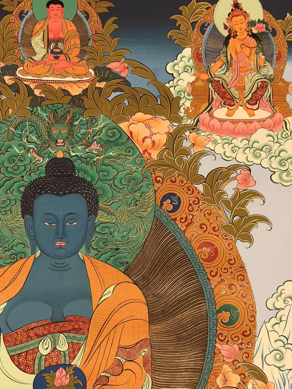 Medicine Buddha Thangka - Art Of Tibet