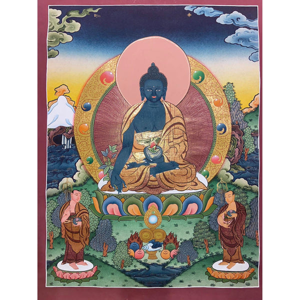Medicine Buddha Thangka - Art Of Tibet