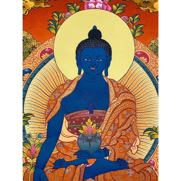 Medicine Buddha Thangka - Art Of Tibet