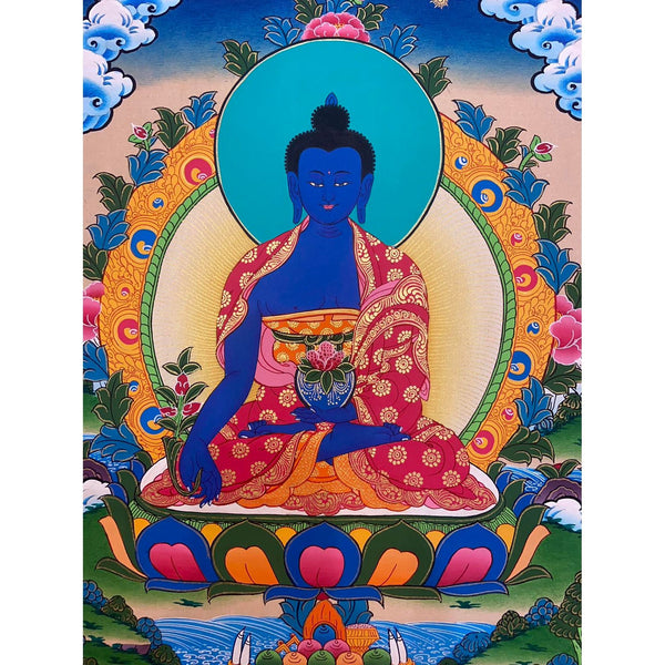Medicine Buddha Thangka - Art Of Tibet