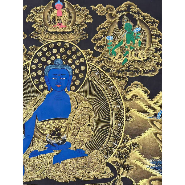 Medicine Buddha Thangka - Art Of Tibet