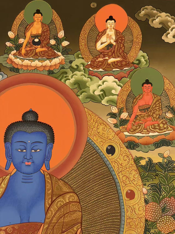 Medicine Buddha Thangka - Art Of Tibet