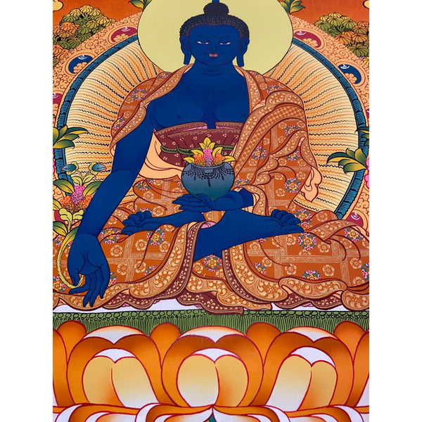 Medicine Buddha Thangka - Art Of Tibet