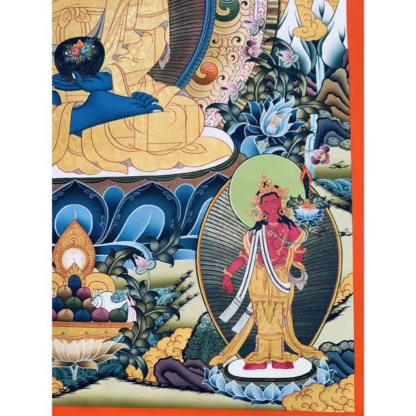 Medicine Buddha Thangka - Art Of Tibet
