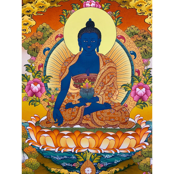 Medicine Buddha Thangka - Art Of Tibet