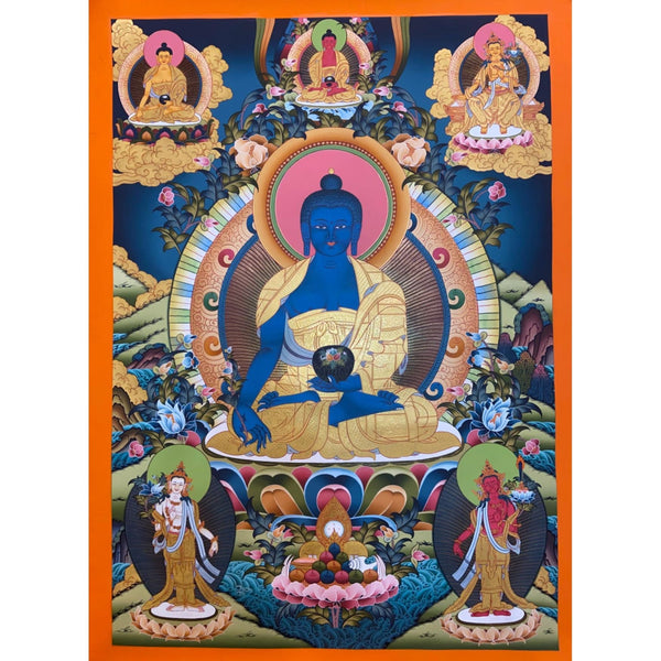 Medicine Buddha Thangka - Art Of Tibet