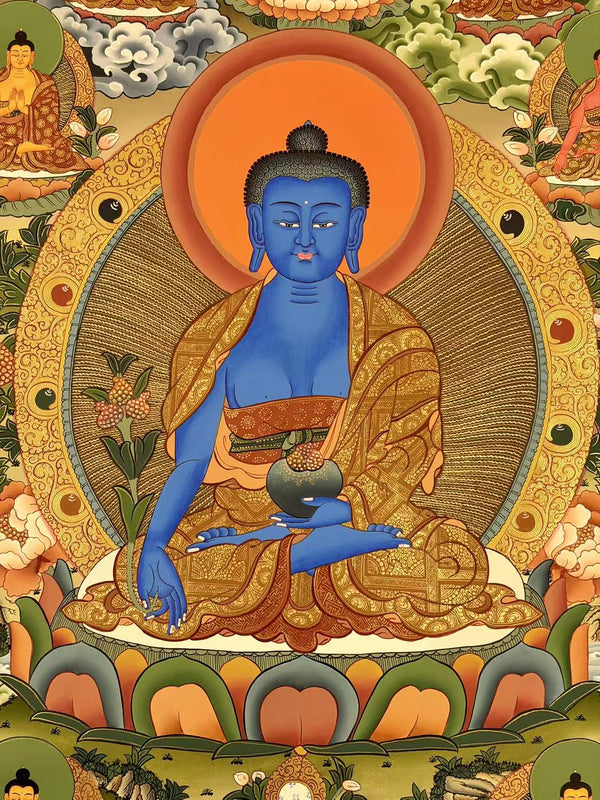 Medicine Buddha Thangka - Art Of Tibet