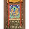 Medicine Buddha Thangka - Silk Framed - Art Of Tibet