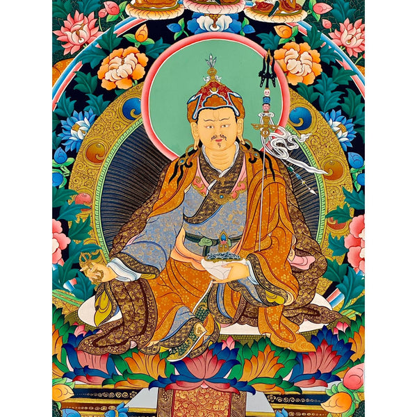 Nyingma Dudjom Tersar Refuge Tree Thangka - Art Of Tibet