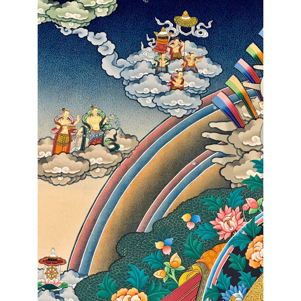 Nyingma Dudjom Tersar Refuge Tree Thangka - Art Of Tibet