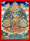 Nyingma Dudjom Tersar Refuge Tree Thangka - Art Of Tibet