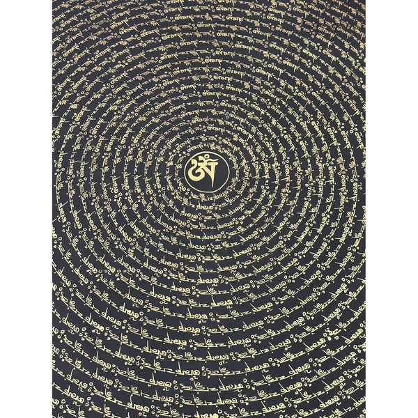 Om Mantra Mandala Large Thangka - Art Of Tibet