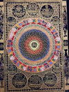Om Mantra Mandala Large Thangka - Art Of Tibet