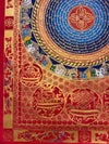 Om Mantra Mandala Large Thangka - Art Of Tibet