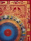Om Mantra Mandala Large Thangka - Art Of Tibet