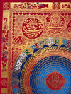 Om Mantra Mandala Large Thangka - Art Of Tibet