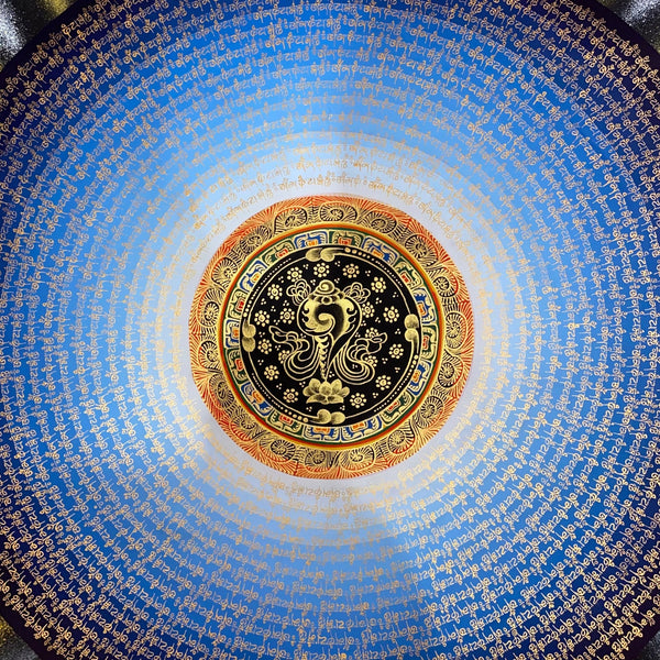 Om Mantra Mandala Thangka - Art Of Tibet
