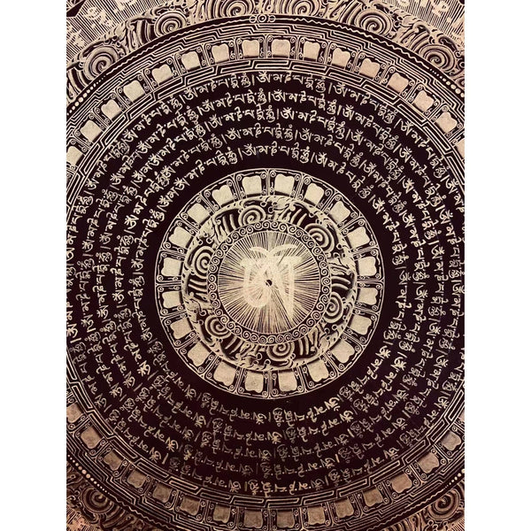 Om Mantra Mandala Thangka - Art Of Tibet