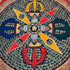 Om Mantra Mandala Thangka - Art Of Tibet
