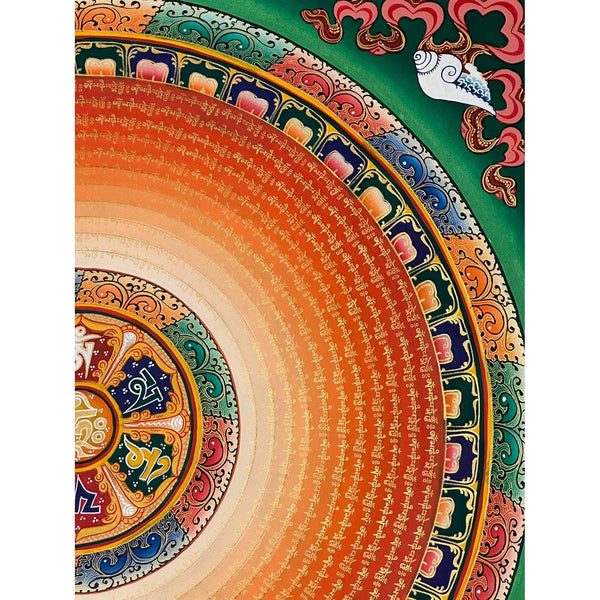 Om Mantra Mandala Thangka - Art Of Tibet