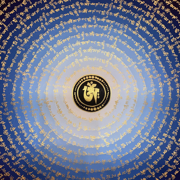 Om Mantra Mandala Thangka - Art Of Tibet