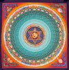 Om Mantra Mandala Thangka - Art Of Tibet