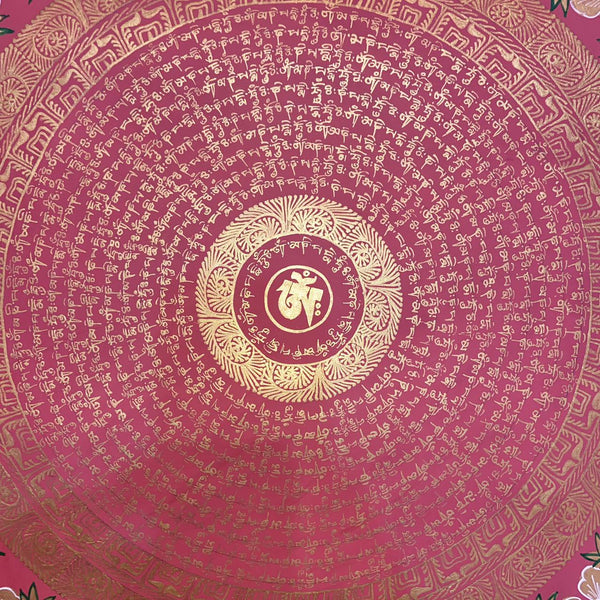 Om Mantra Mandala Thangka - Art Of Tibet