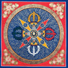 Om Mantra Mandala Thangka - Art Of Tibet