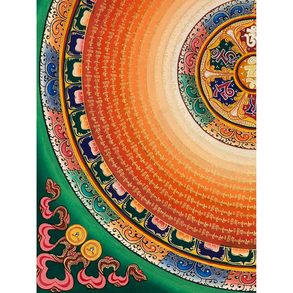 Om Mantra Mandala Thangka - Art Of Tibet