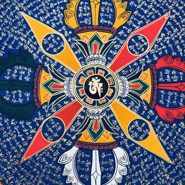Om Mantra Mandala Thangka - Art Of Tibet