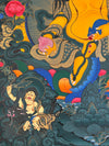 Pancha(Five) Jambhala Large Thangka - Art Of Tibet