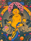 Pancha(Five) Jambhala Large Thangka - Art Of Tibet