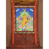 Pancha(Five) Jambhala Thangka - Silk Framed - Art Of Tibet