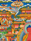 Pure Land Amitabha Buddha Thangka - Art Of Tibet
