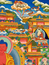 Pure Land Amitabha Buddha Thangka - Art Of Tibet