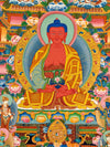 Pure Land Amitabha Buddha Thangka - Art Of Tibet