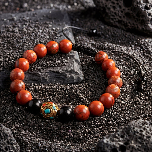 Red Jasper Determination Bracelet - Art Of Tibet